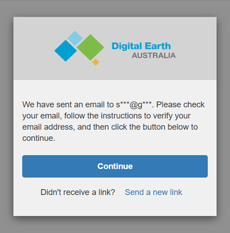 A page that provides instructions on email verification.