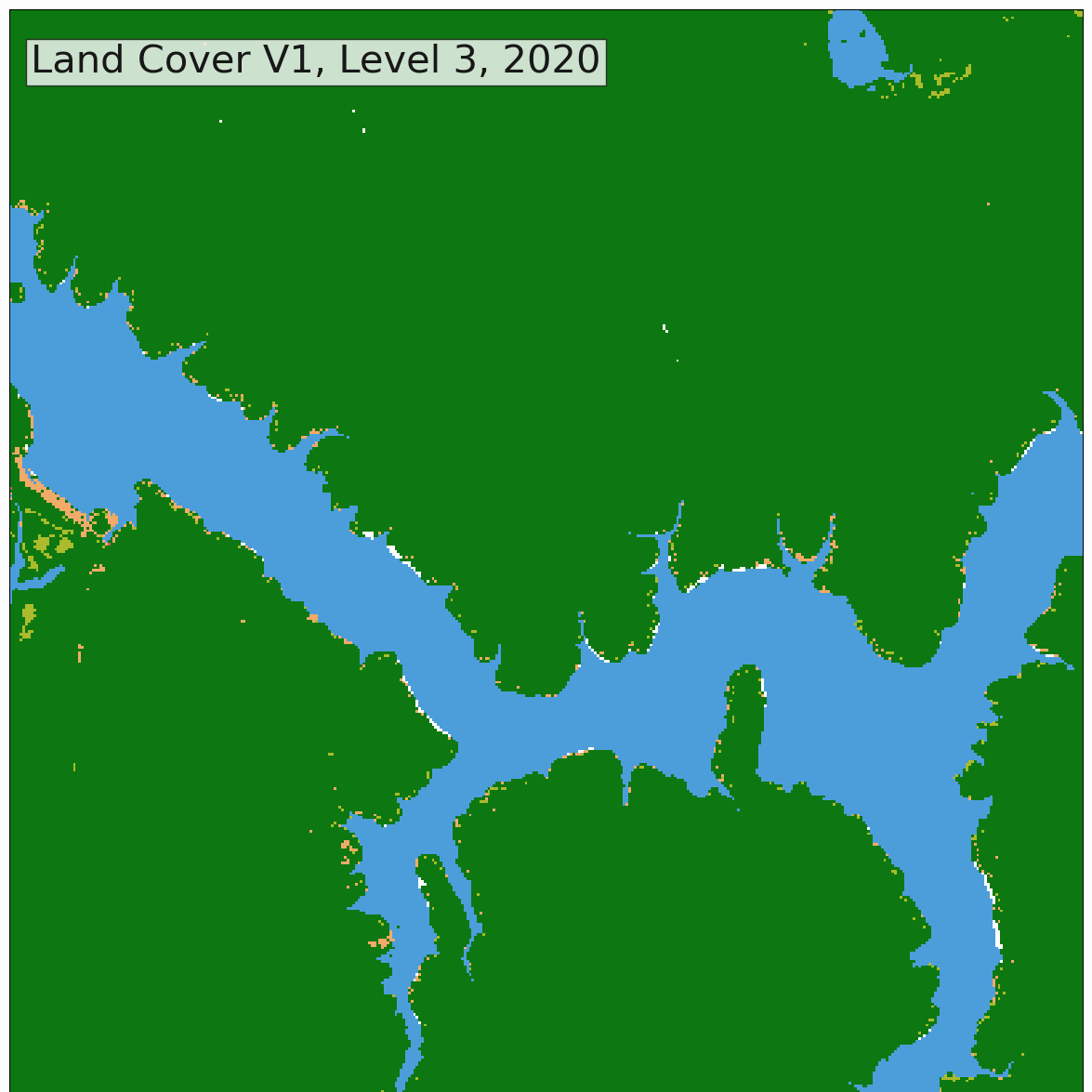 Degradation missing pixels around waterbodies, Level 3