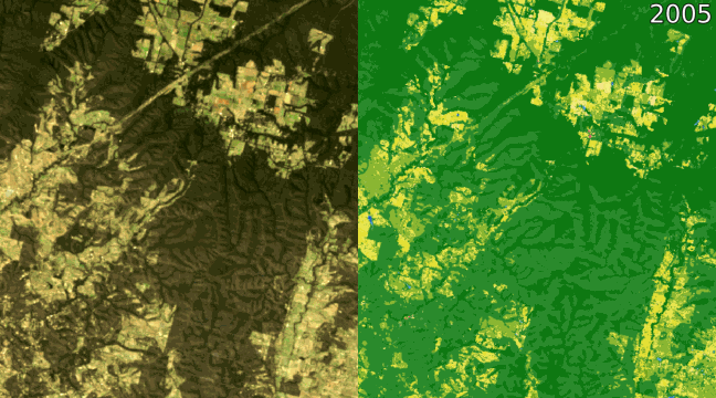 Timeseries Mt Beggary bushfire